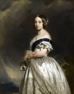 Franz Xaver  Winterhalter The Young Queen Victoria Canvas Print 16 X 20 • $39.99