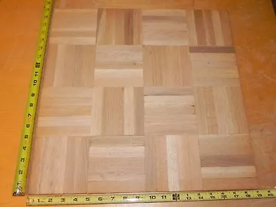 LOT X 80 VINTAGE 5 FINGER PARQUET OAK HARRIS BONDWOOD FLOOR 4.75 X15/16 X5/16  • $60