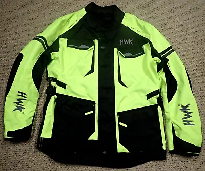 HWK Adventure/Touring Motorcycle Jacket Men Textile Motorbike  Men's Medium • $42