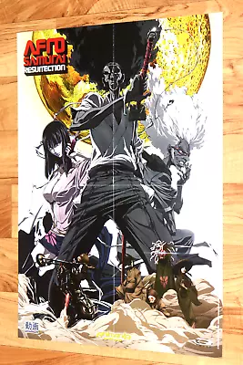 Fullmetal Alchemist Brotherhood / Afro Samurai Resurrection Rare Promo Poster • $44.96