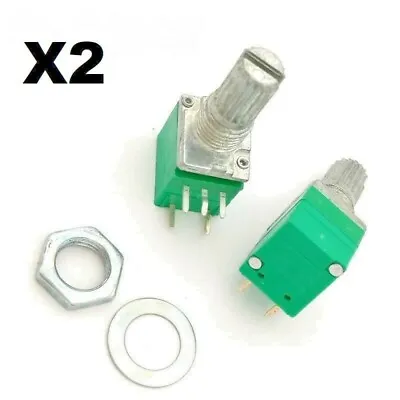 RV097NS Linear Mono Sealed Potentiometer B10K 50K 100K 15mm 5 Pin With Switch X2 • £4.95