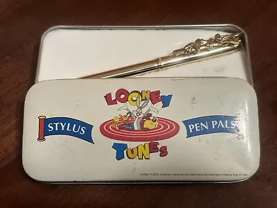 $16 • Buy Vintage 1994 Looney Tunes Stylus Pen Pals Bugs Bunny Ball Point Pen Gold