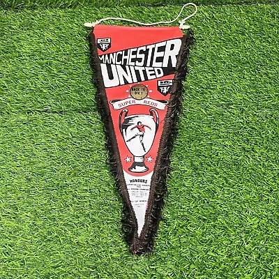 Manchester United Super Reds Back To Division One 1970’s Football Pennant Box 4 • £39.99