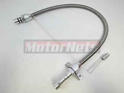 Chrysler 727 Firewall Mount Flexible Stainless Braided Transmission Dipstick 440 • $48.99