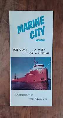 Marine City Michigan For A Day ... A Week... Or A Lifetime Promotional  Pamphlet • $9.99