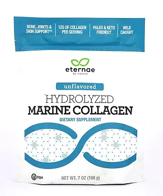 Eternae By Nature Hydrolyzed Marine Collagen Powder Wild Caught Paleo Keto 7 Oz • $14.85