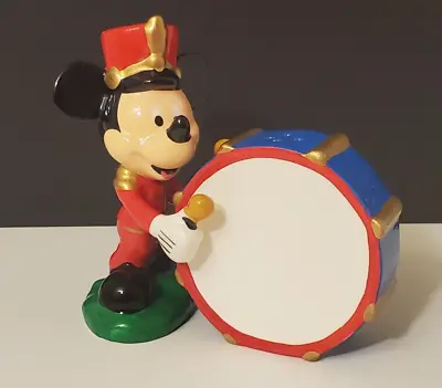 Disney Mickey Mouse Drum Major Salt & Pepper Shakers Pair Marching Band Set VTG • $13.59