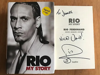 RIO FERDINAND SIGNED Rio My Story 1st Ed HB DJ Manchester United • $18.64