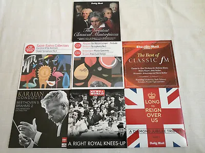 Classical Masterpieces PROMO CDs Daily Mail X 7 Beethoven Brahms Classic FM. • £5
