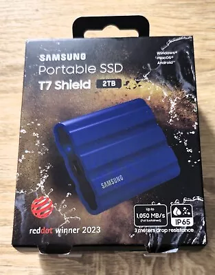 Samsung Portable SSD T7 Shield 2TB MU-PE2T0R • $300