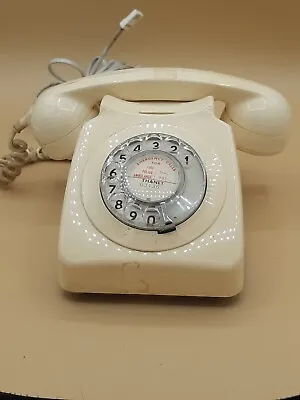 Vintage Gpo 746 Gen 80/2 Cream Analog Cream Home Landline Phone Untested • £20