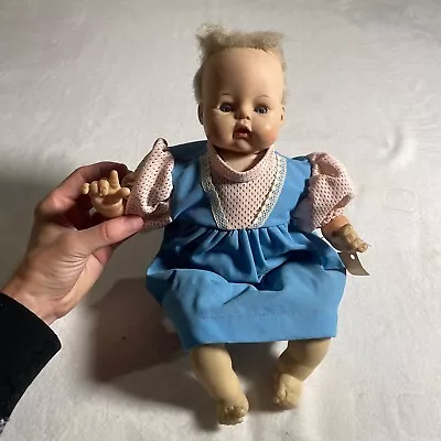 Vintage Madame Alexander Kitten Doll Baby 1961 Squeeks Soft Body Some Wear • $61.09