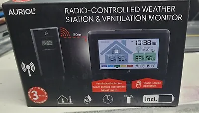 £32 • Buy Auriol Radio Controlled Wether Station & Ventilation Monitor
