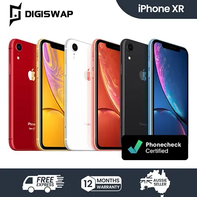 Apple IPhone XR 64GB/128GB/256GB Excellent Condition-Unlocked- Free Shipping • $309