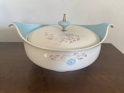 Taylorton Echo Dell MCM 1950s Ovenproof Dome Lid Casserole 2 Spout Handle Atomic • $35