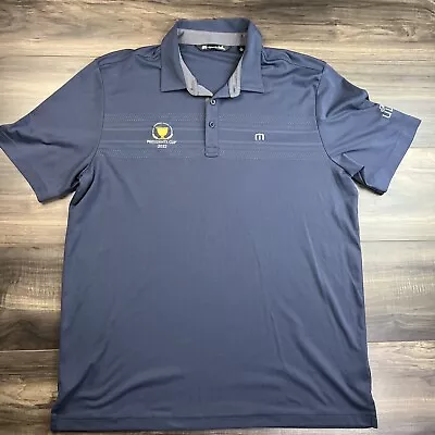 Travis Mathew Shirt Mens XL Blue Polo Michelob Ultra Presidents Club 2022 • $15.29