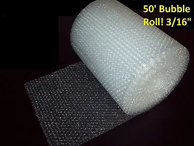 50 Foot Bubble Wrap® Roll! 3/16  (Small) Bubbles! 12  Wide! Perforated Every 12  • $7.98