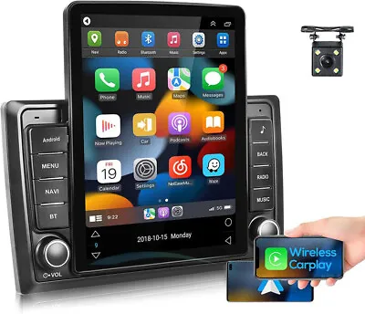 9.7  16g Apple Carplay Radio Car Stereo Radio Android 12 Gps Wifi 2din + Camera • $159