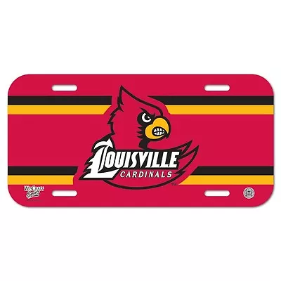 LOUISVILLE CARDINALS 6 X12  OFFICIAL LOGO LICENSE PLATE CAR BRAND NEW WINCRAFT • $11