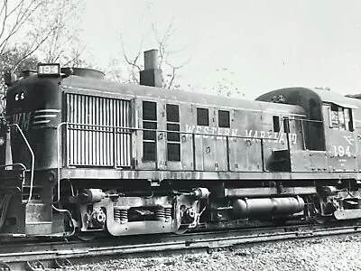 DH) Artistic Photograph 1974 Western Maryland Railroad Train Engine 194 • $14.50