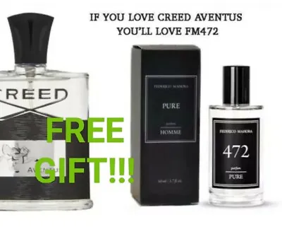£11.60 • Buy FM 472 Pure Perfume For Men 50ml Sealed-Boxed+FREE FM Product X 2 👈