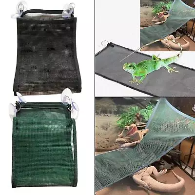 Reptile Hammock Accessories Chameleon With 4 Suction Cups Geckos Climbing • $10.51