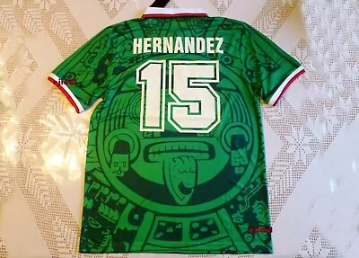 LUIS HERNANDEZ #15 Mexico 1998 NEW Jersey Large RETRO France America ABA SPORT L • $41.95