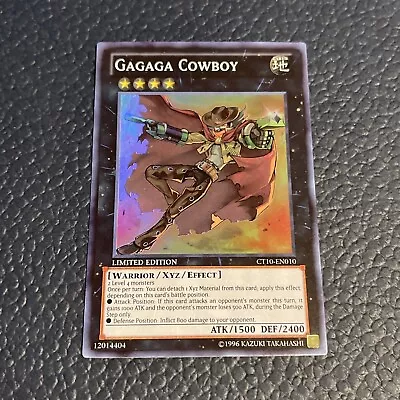 ( GAGAGA COWBOY ) - Super Rare - CT10-EN010 - Limited - NM - Yu-Gi-Oh Mega Tin • $3.64