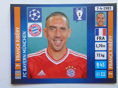 Franck RIBERY  # 234 STICKERS UEFA CHAMPIONS LEAGUE PANINI 2013-14  Qty • $0.99