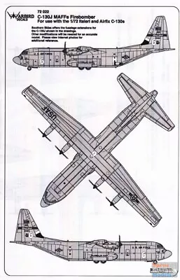 WBD72022 1:72 Warbird Decals - C-130J Hercules MAFFs Firebomber • $18.19