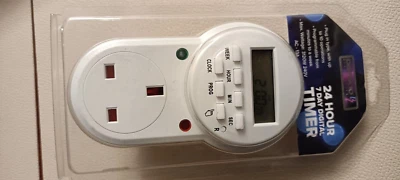 £4.61 • Buy Electronic Digital Mains Timer Socket Plug-in With LCD Display 12/24 Hour 7 Day