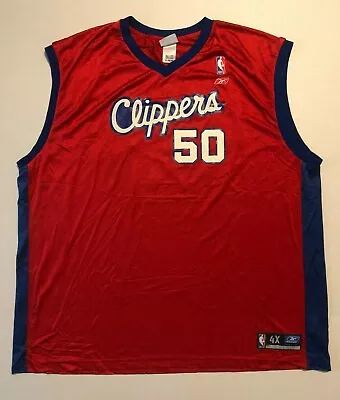 #50 Corey Maggette Los Angeles Clippers Red NBA Jersey Reebok Men's Size 4XL • $45