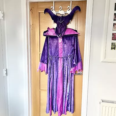 Disney Store Sleeping Beauty Maleficent Villains Fancy Dress Costume Age 11-12 • £15