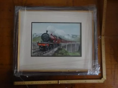 Original Gouache Painting Of A Steam Train Over Viaduct By George Sidney Cooper • £150