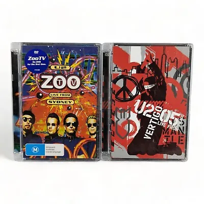 U2 Zoo TV Live From Sydney + Vertigo Live From Chicago Music DVD X2 PAL • $26