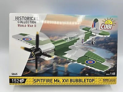 Cobi 5865 - World War II - Supermarine Spitfire Mk. XVI Bubbletop 152 Pcs • $38.71