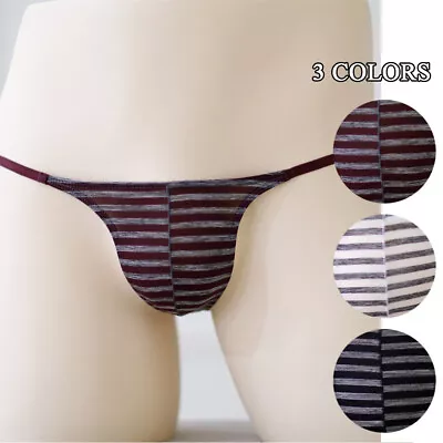 3X Men G-String Underwear T-Back Briefs Sexy Micro Low-rise Bikini Pouch Panties • $11.99