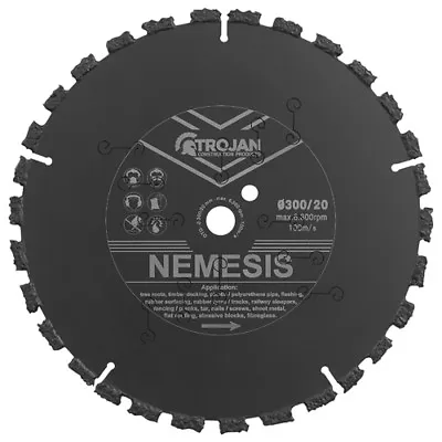 Trojan 300mm / 12in Nemesis Ripper Multi Purpose Carbide Blade Disc • £119