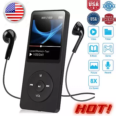 Support 128GB Bluetooth MP4/MP3 Lossless Music Player FM Radio Recorder Sport Hf • $14.24