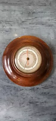 Vintage Short & Mason Stormoguide Round Wall Hanging Wooden Barometer • £13.99