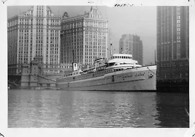 SHIP Chicago IL SS MILWAUKEE CLIPPER Passenger & Car Ferry At Boat Landing!!! • $22.99