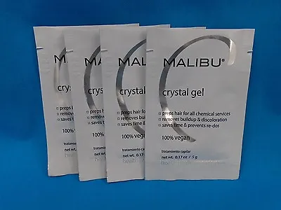 Malibu 2000 Crystal Gel Hair Treatment Professional Normalizer~4 Packs~fresh • $23.25