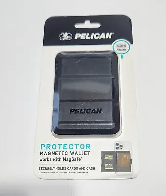 NEW Black Pelican Magnetic Wallet & Card Holder For Apple IPhones In Retail Pkg • $33.99