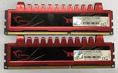 G.SKILL RIPJAWS 8GB 2x4GB 1066MHZ F3-8500CL7D-8GBRL DIMM CL9 GAMING RAM 240pin • $24.75