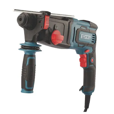 Erbauer Electric Hammer Drill 750W SDS Plus Chisel 4In1 Multifunction Carry Case • £45.99