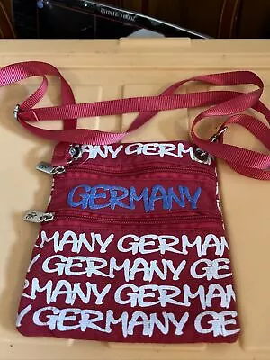 New Red German Crossbody Smile Bag • $15