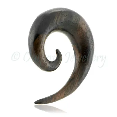 £6.48 • Buy Wood Short Tail Ear Spiral Hanger Claw Talon Plug Stretcher Tribal Body Piercing