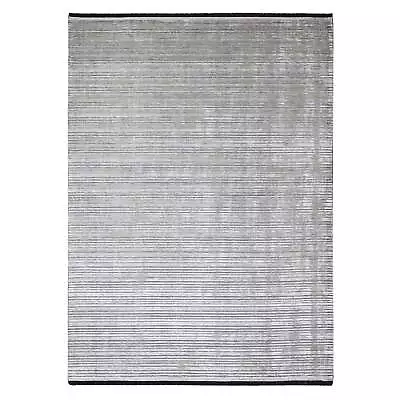 9'1 X12'1  Taupe Wool And Silk Hand Loomed Modern Design Oriental Rug R84347 • $1062.90