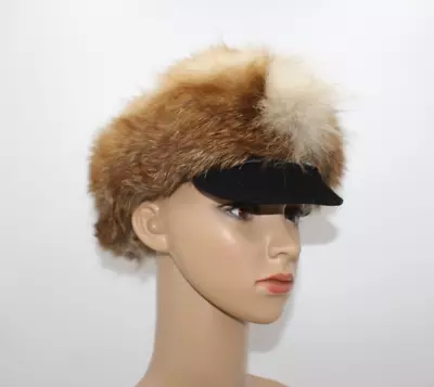 Upcycled Fur Cowboy Cabbie Hat (HAHA) Fox? Brown Outback Trading Wool Tassy Ugly • $11.13