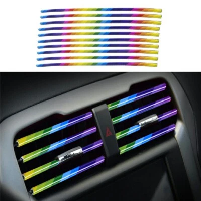 £4.10 • Buy 10 Pcs Car Air Conditioner Outlet Vent Grille Decor U Shape Molding Trim Strip 